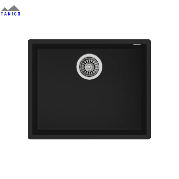 Chậu rửa SQUARE 50.40 TG 3½ C/REB SF NEGRO