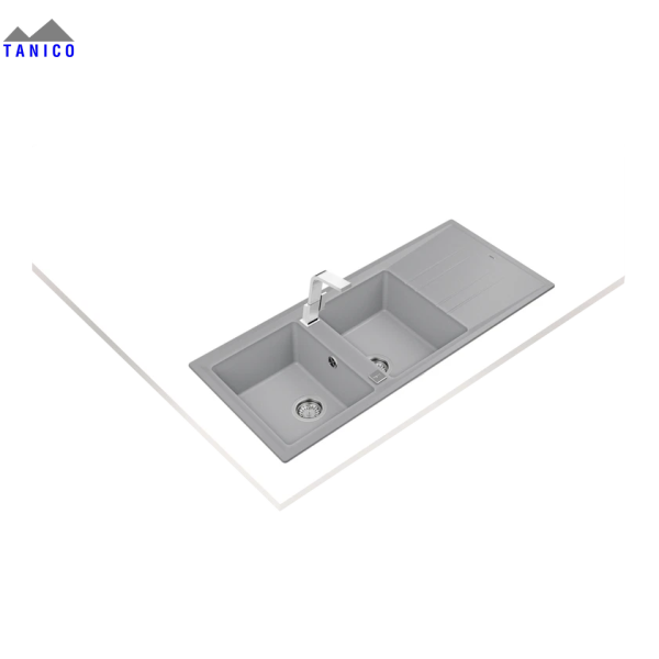 Chậu đá nhân tạo TEKA STONE 80 B-TG 2B 1D GREY
