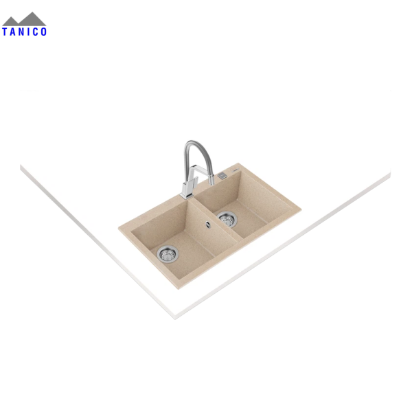 Chậu đá nhân tạo TEKA FORSQUARE 2B 790 BEIGE