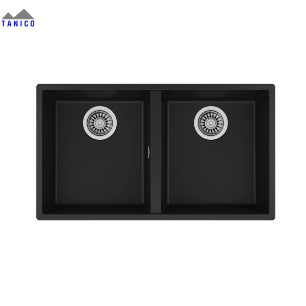 Chậu 2B 760 TG 3½ W/OVF SP BLACK